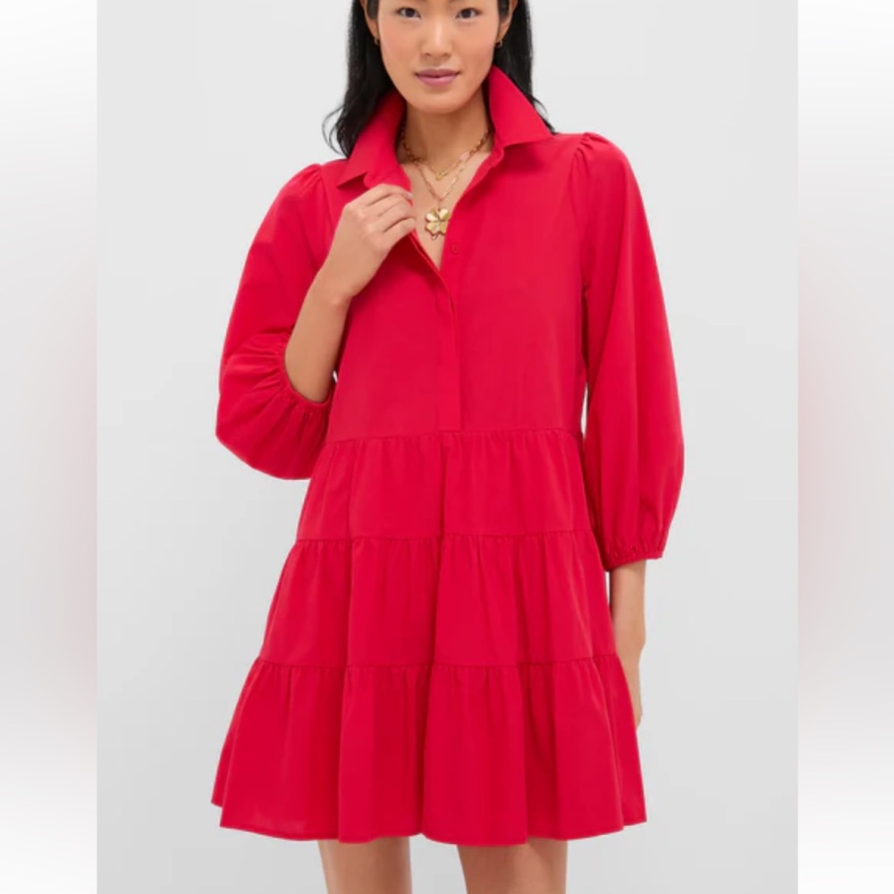 POMANDER PLACE
Hibiscus Red Mabel Mini Dress
